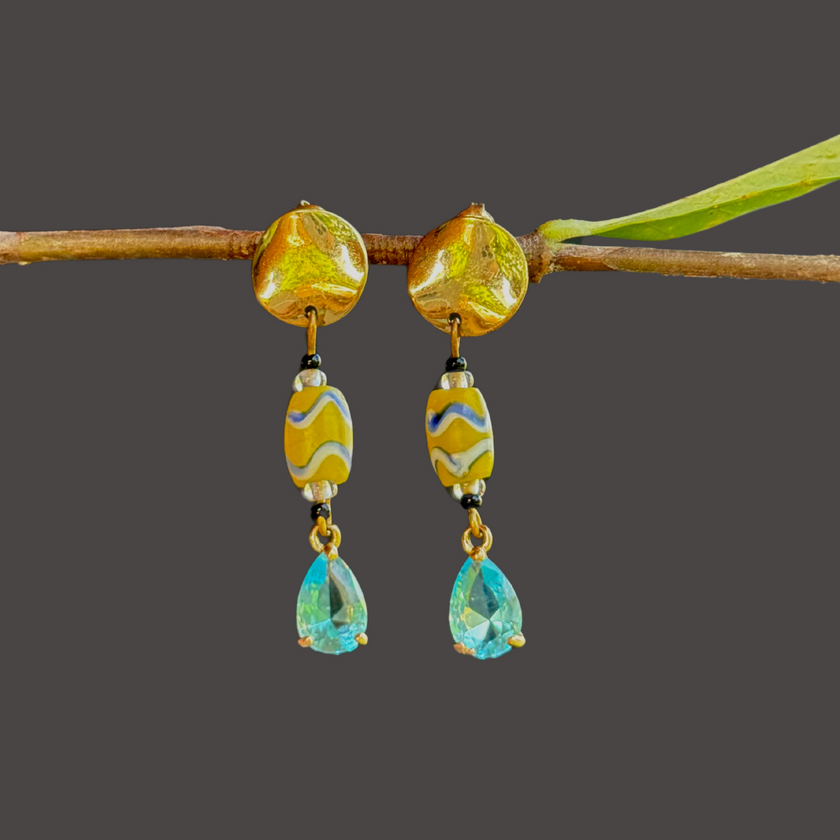 Aquamiel - Glass Earrings
