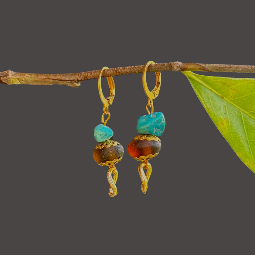 Umi Yo Noru - Glass Earrings