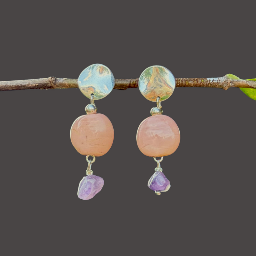 Hanae - Glass Earrings