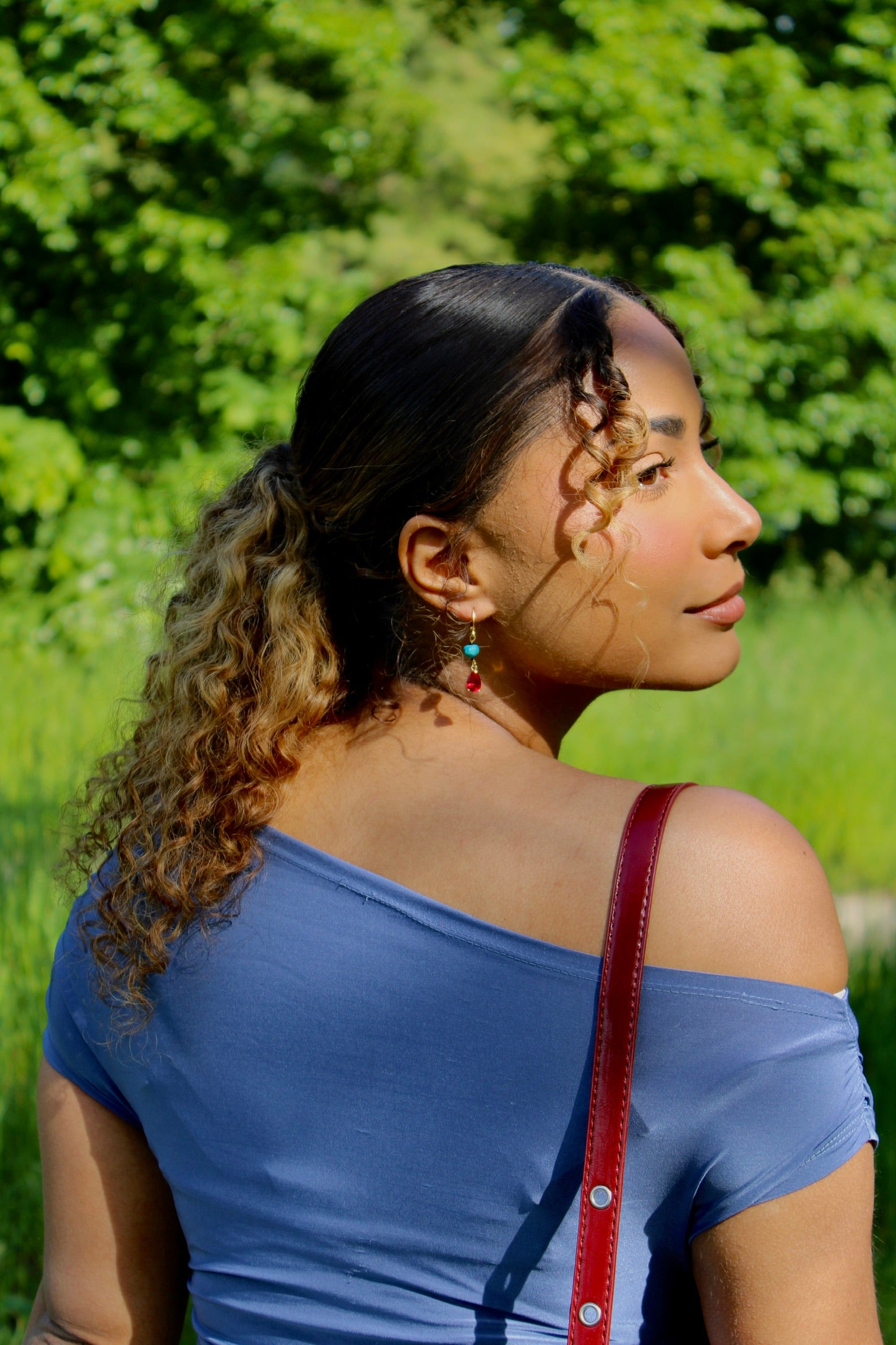 Strawberry Turquoise Earrings