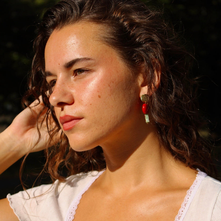 Tsubaki - Glass Earrings