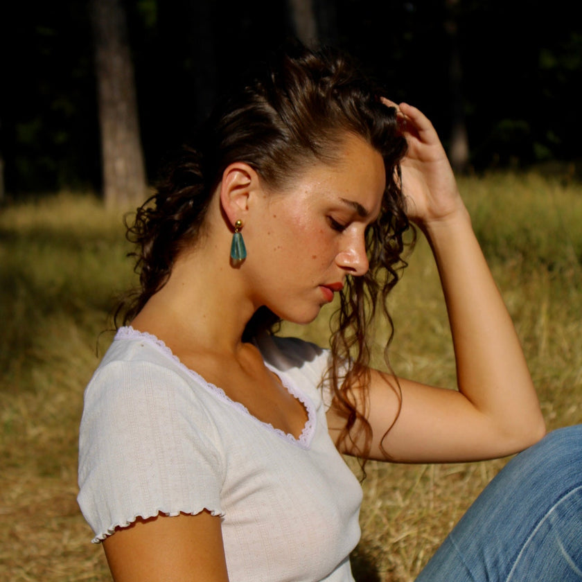 Brume - Glass Earrings