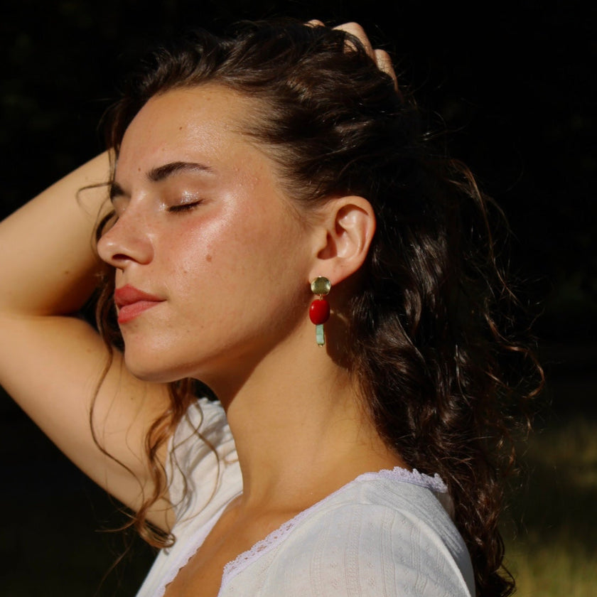 Tsubaki - Glass Earrings