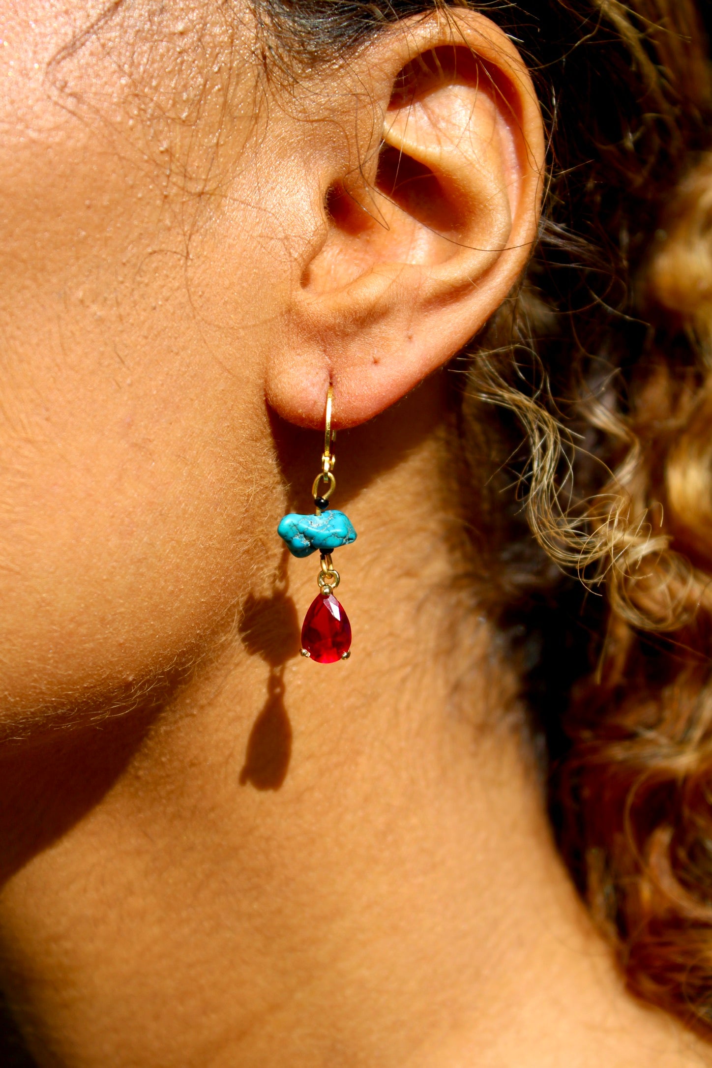 Strawberry Turquoise Earrings