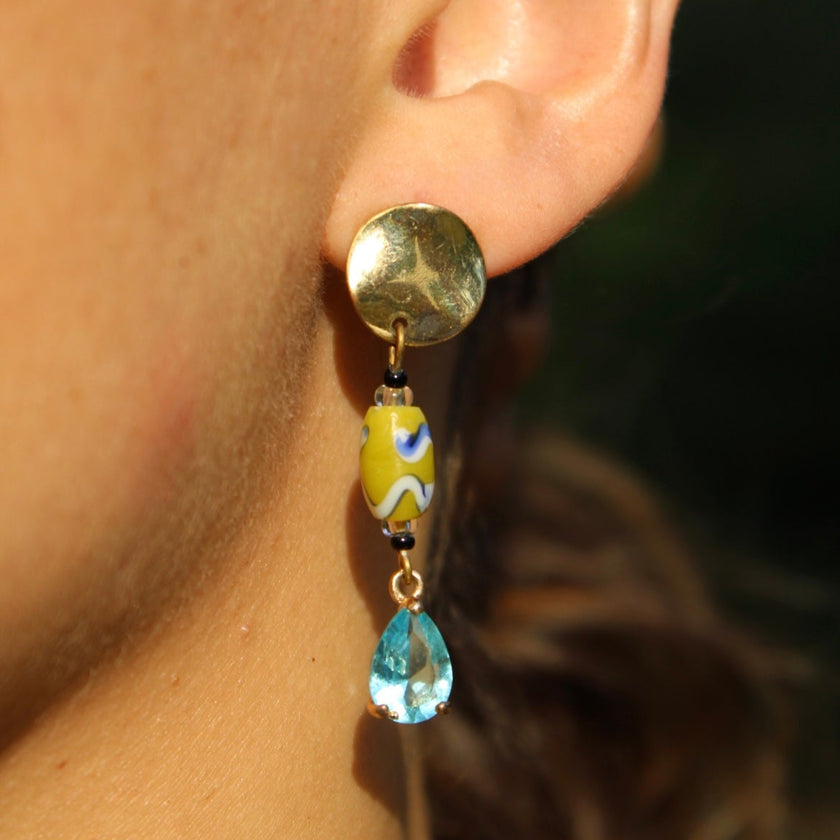 Aquamiel - Glass Earrings