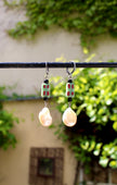 Coral Pearl Glass Earrings