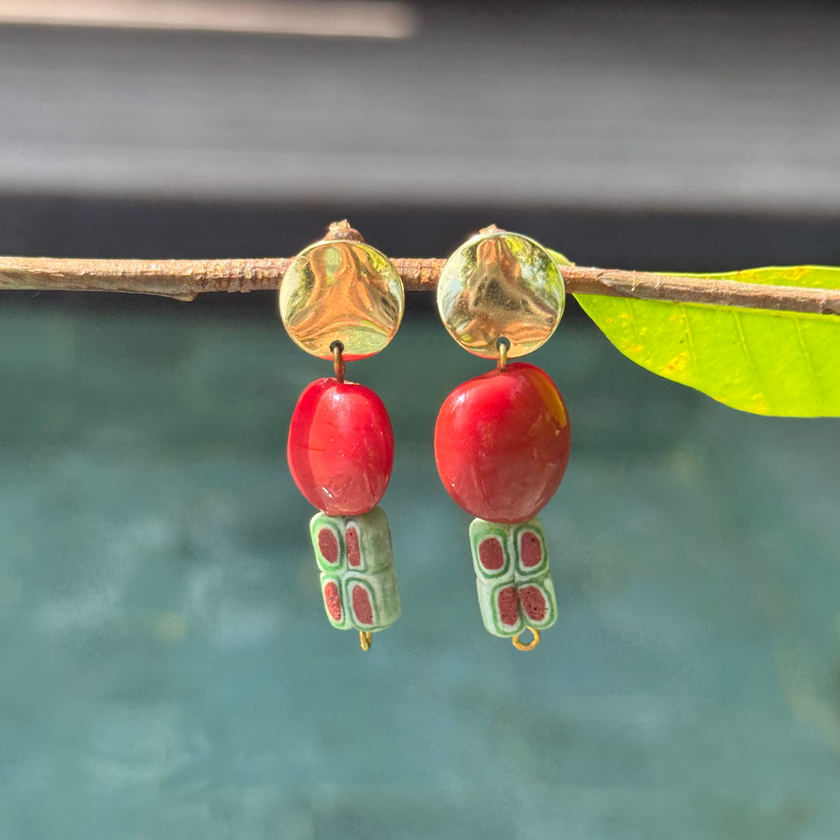 Tsubaki - Glass Earrings