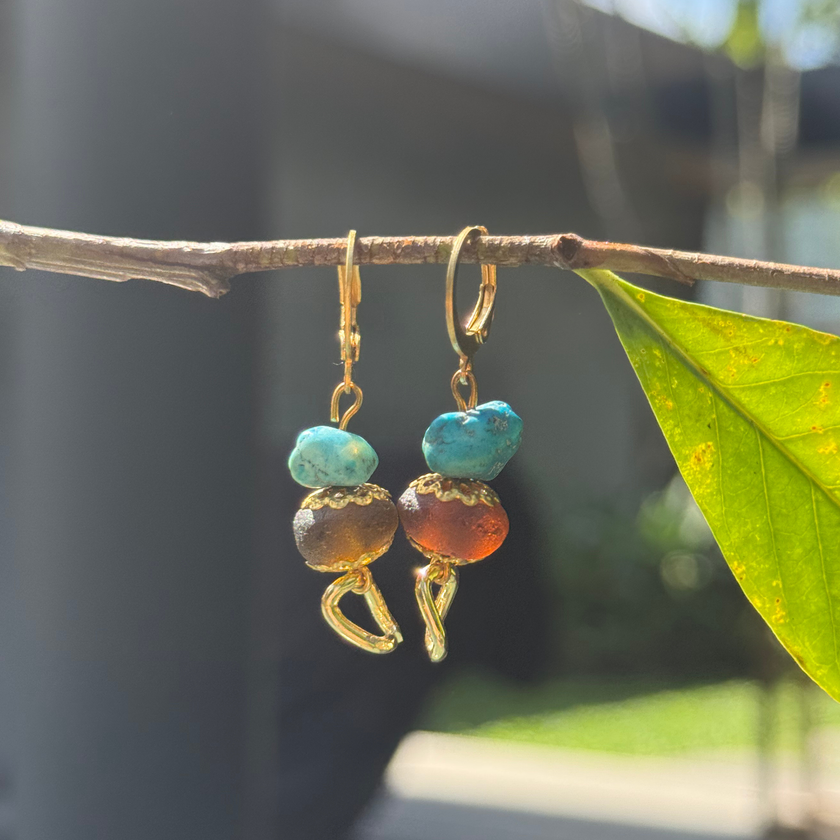 Umi Yo Noru - Glass Earrings